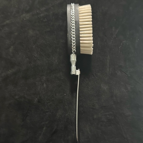 Shoe Horn Clothes Brush Swank expanding stainless combo Travel vintage1960' RARE - Picture 2 of 9